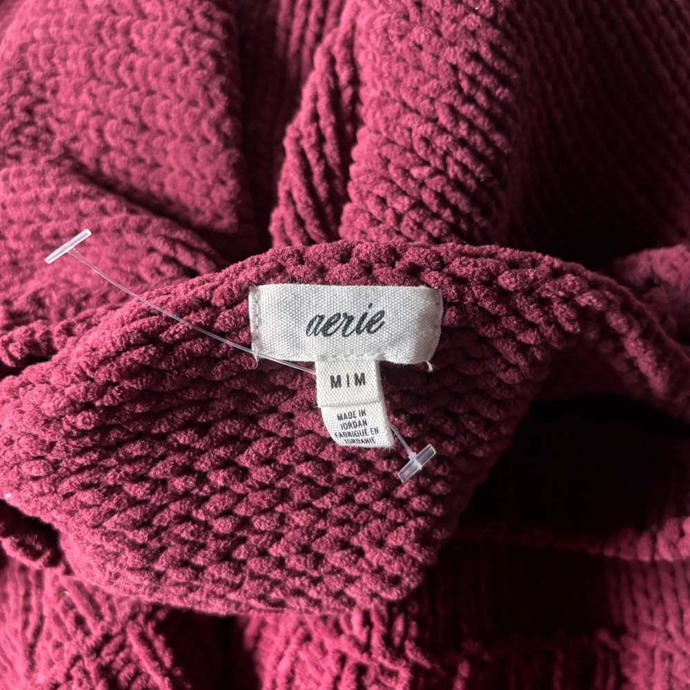 NWOT Aerie Like Candy Crew Knit Sweater Size Medium M Oversized - Picture 9 of 11
